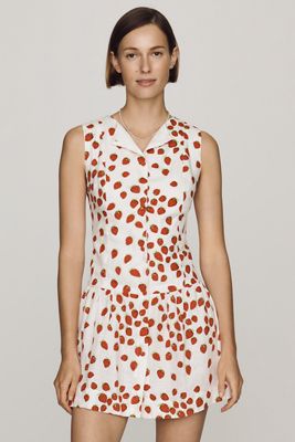 S/W/F Linen A-Line Mini Dress