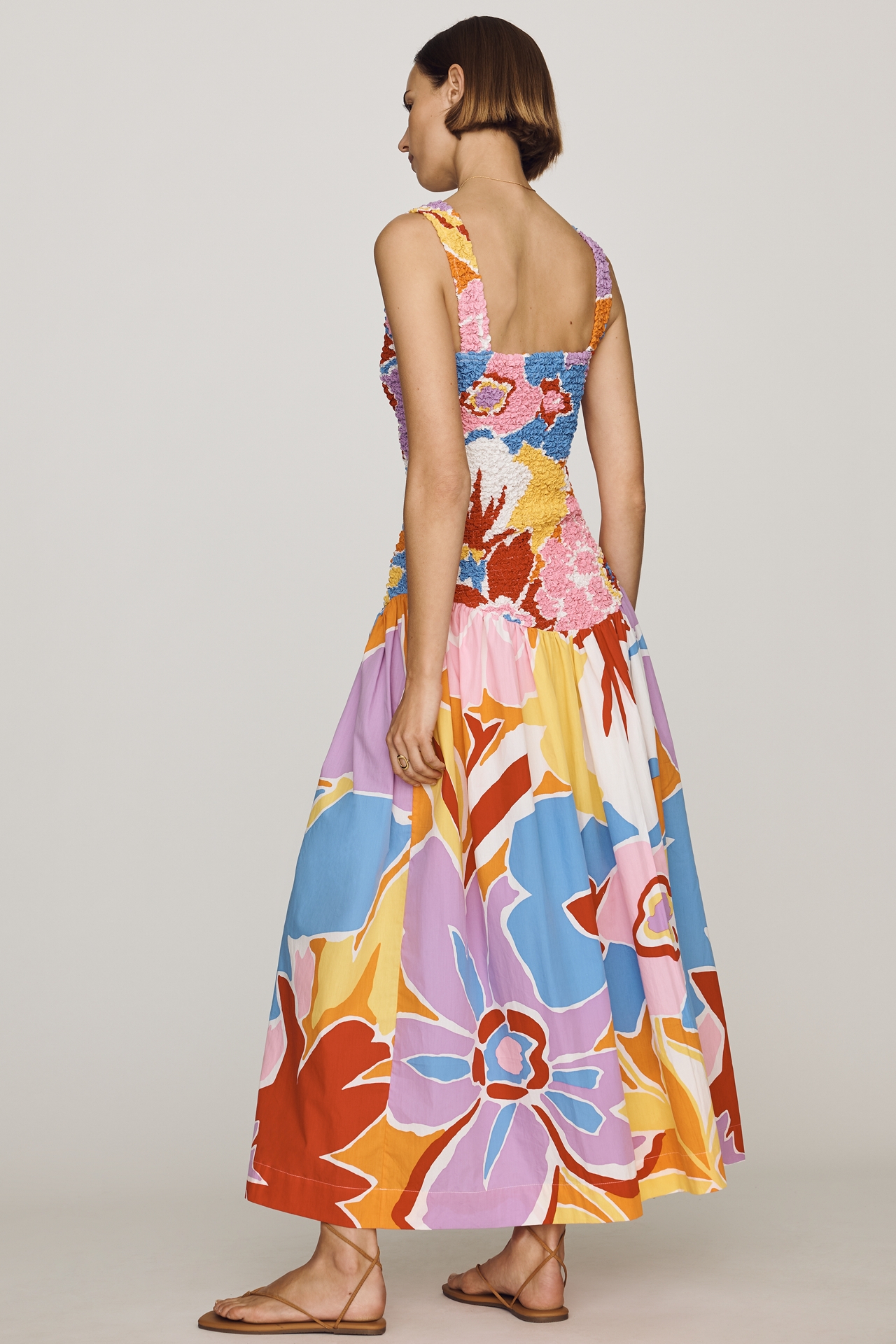 S/W/F Cotton Floral Maxi Dress