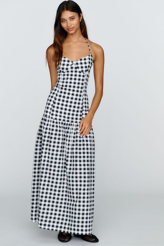 S/W/F 100% Cotton Drop-Waist Maxi Dress #3