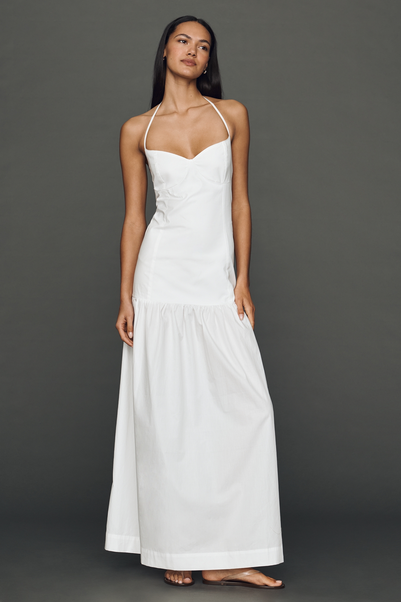 the a&f giselle strapless drop-waist maxi dress A F Giselle Strapless Drop Waist Gown