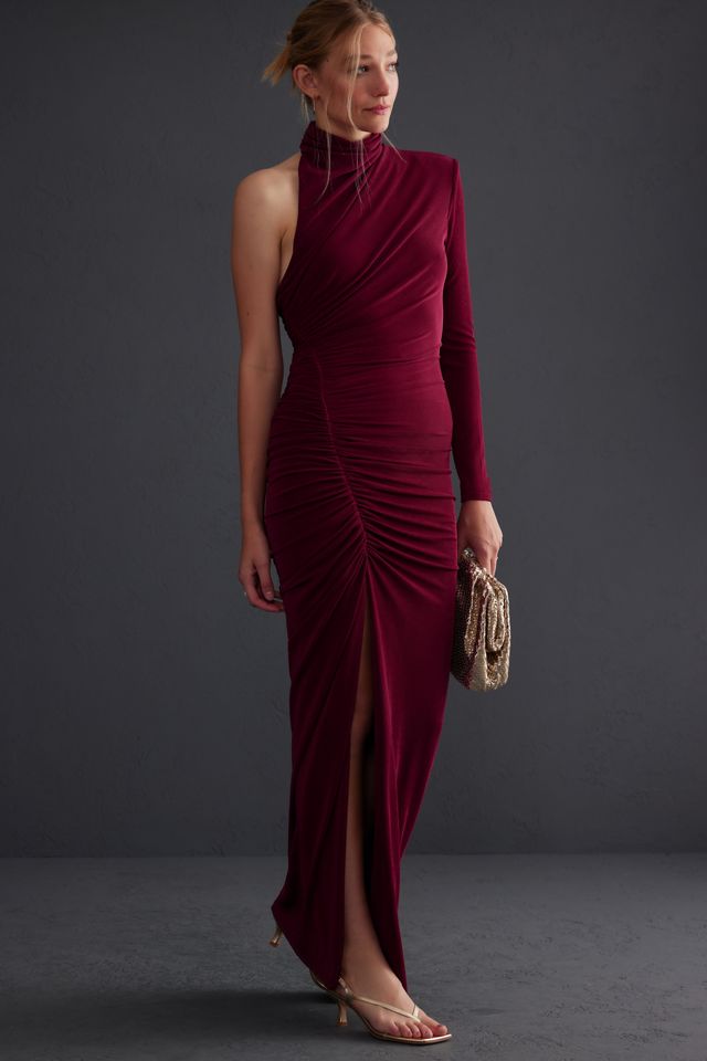 MISHA Pauline Asymmetrical High-Slit Maxi Dress #7
