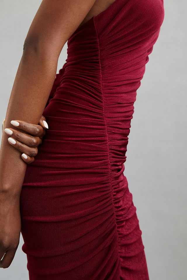MISHA Pauline Asymmetrical High-Slit Maxi Dress #5