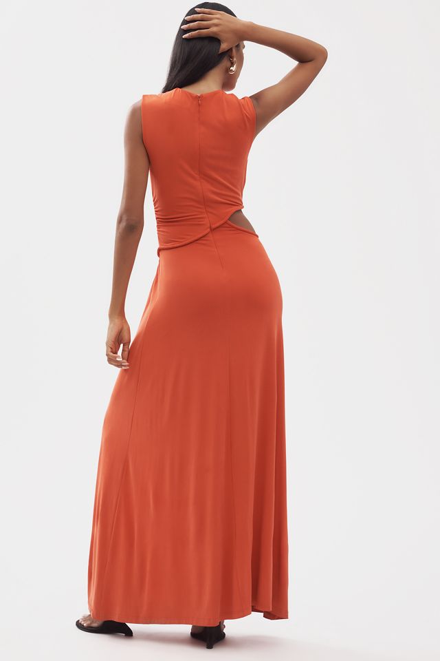 MISHA Sierra Cupro Cutout Maxi Dress #2