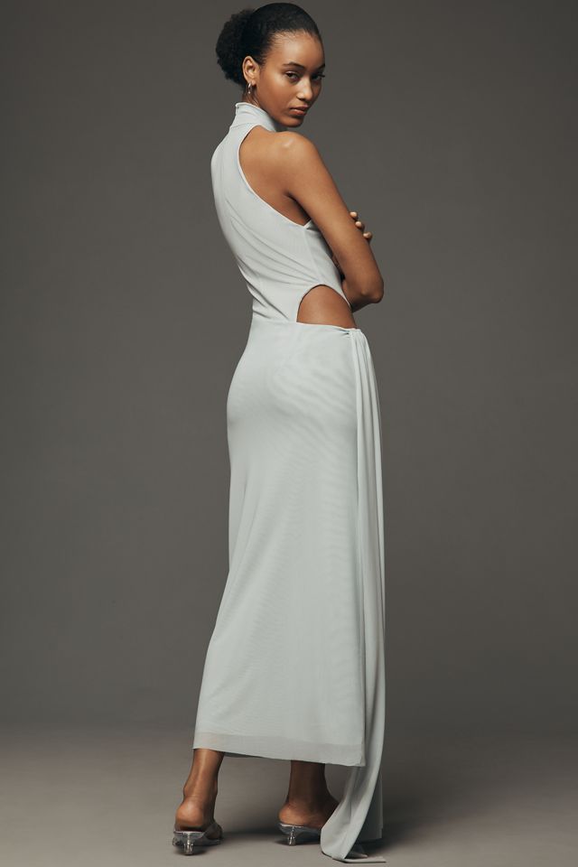 トップス misako MISHA Sipario Draped Mock-Neck Cutout Dress | Anthropologie