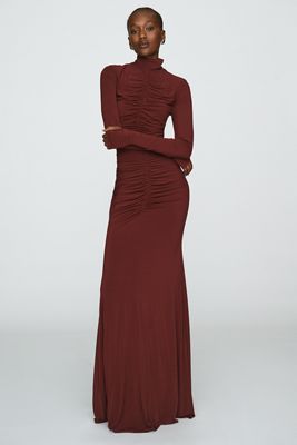 MISHA Ruched Maxi Dress