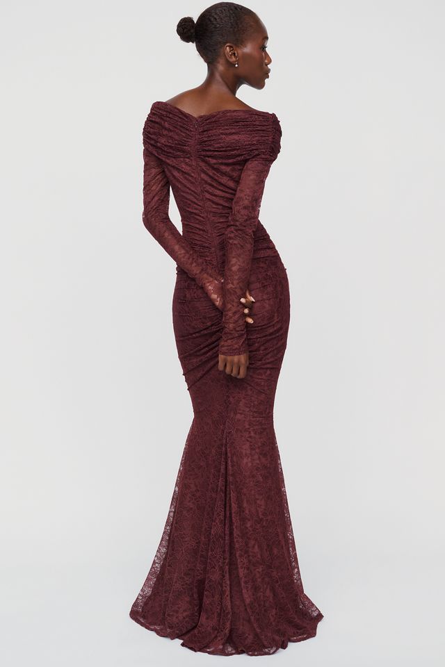 MISHA Kali Long-Sleeve Maxi Dress #3