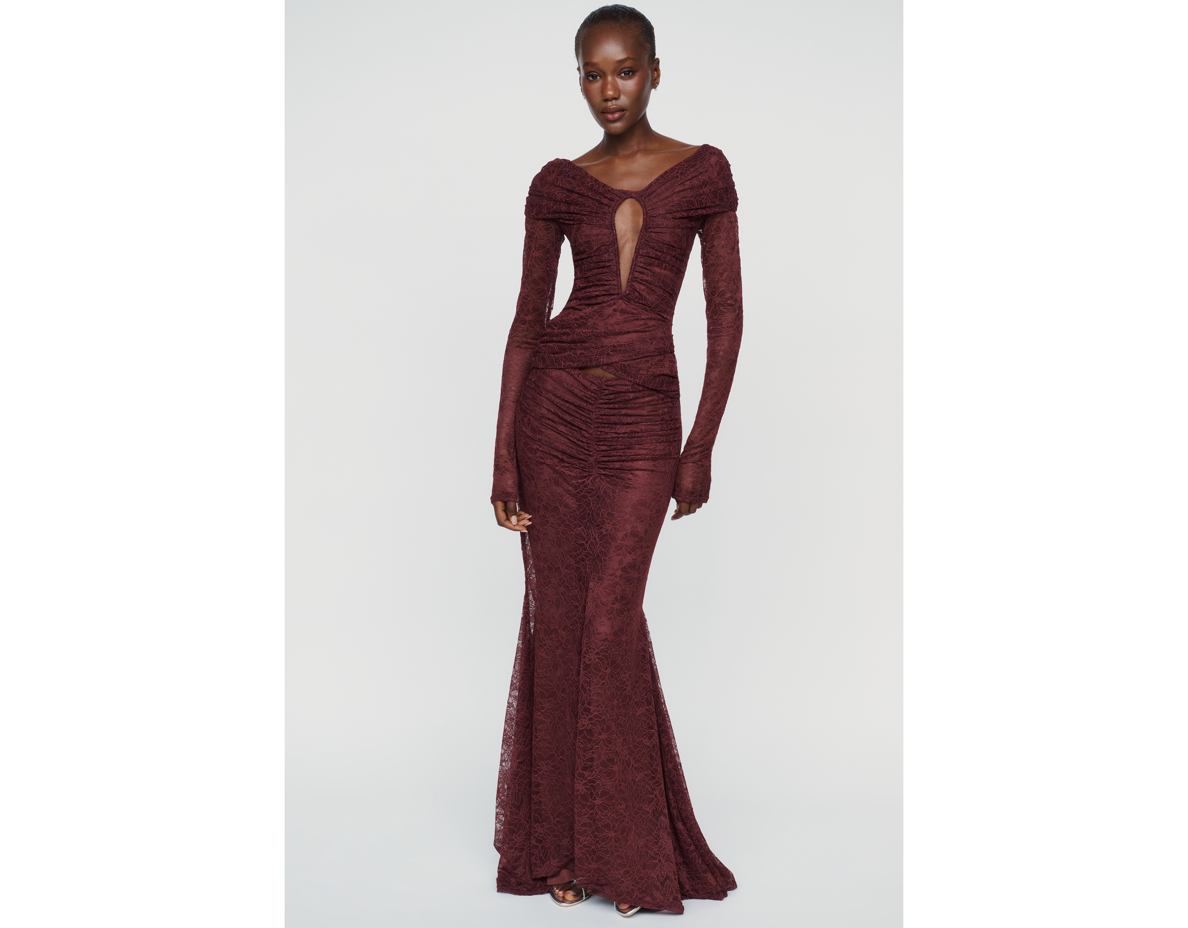 MISHA Kali Long-Sleeve Maxi Dress