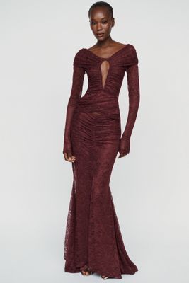 MISHA Kali Long-Sleeve Maxi Dress