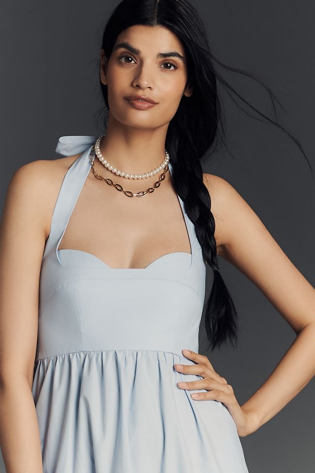 Shona Joy Maiori Halter Tiered Maxi Dress #1
