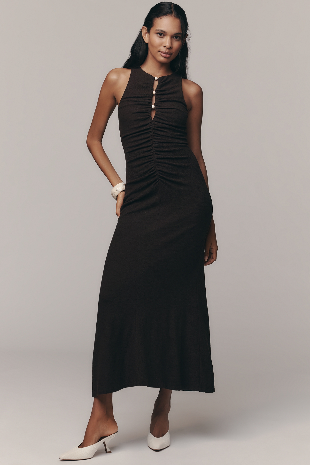 Shona Joy Beau Sleeveless Gathered Maxi Dress