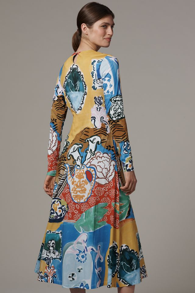 De Loreta Kiara Long-Sleeve Midi Dress #2