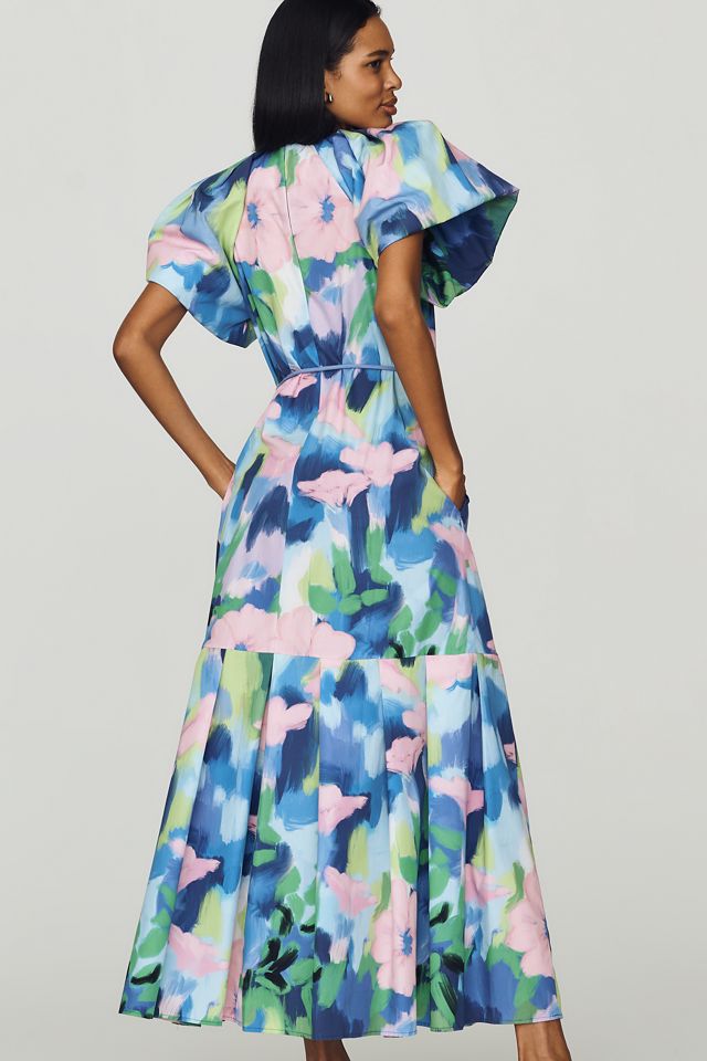 De Loreta Short-Sleeve Maxi Dress #2