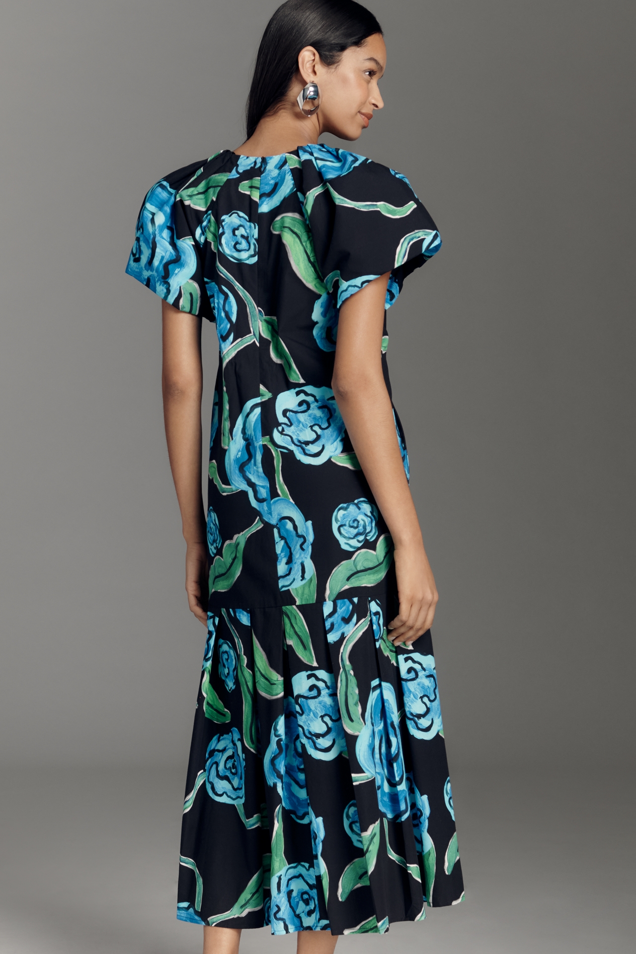 De Loreta Short-Sleeve Maxi Dress