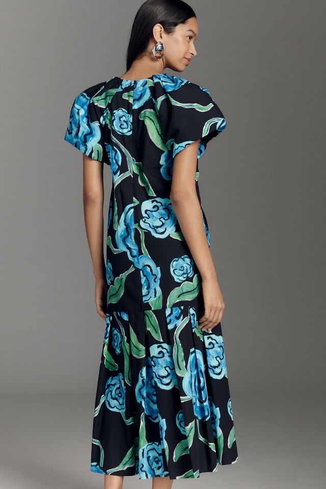 De Loreta Short-Sleeve Maxi Dress #1