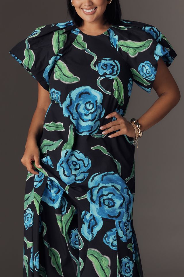 De Loreta Short-Sleeve Maxi Dress #4