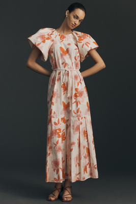 De Loreta Short-Sleeve Maxi Dress