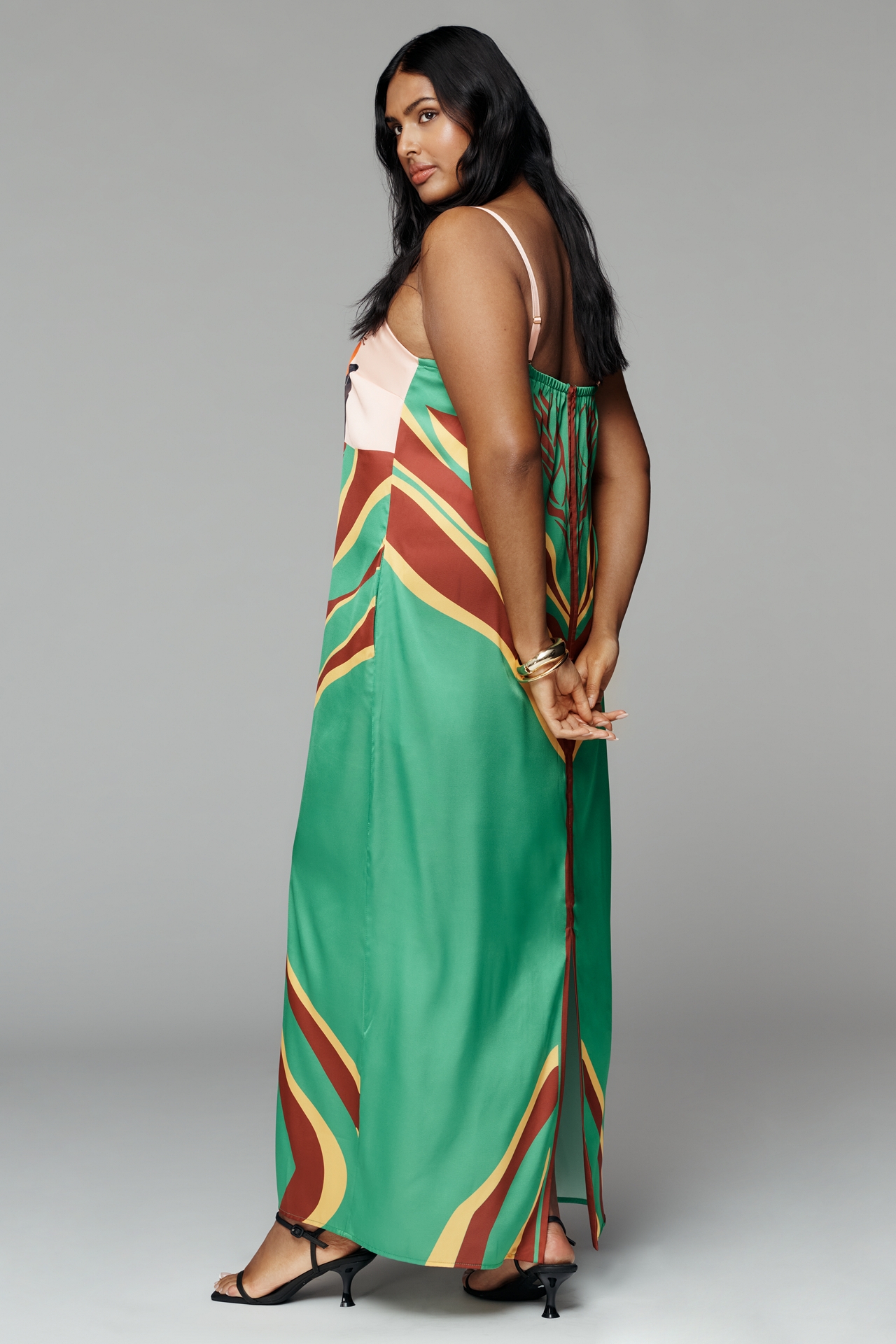 De Loreta Cotton Aloe Midi Dress