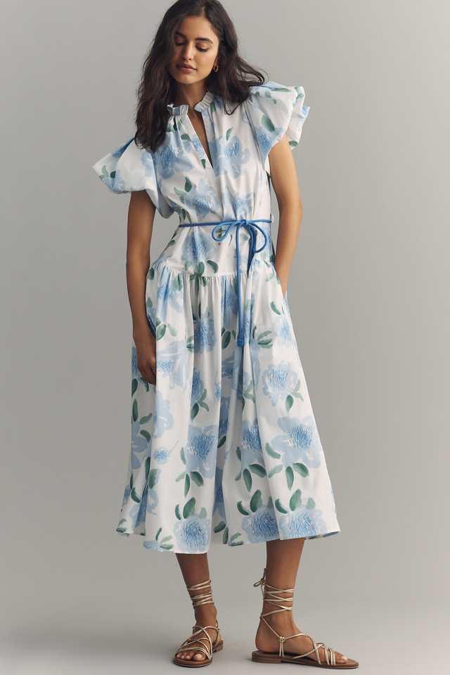De Loreta Gabo 100% Cotton Midi Dress