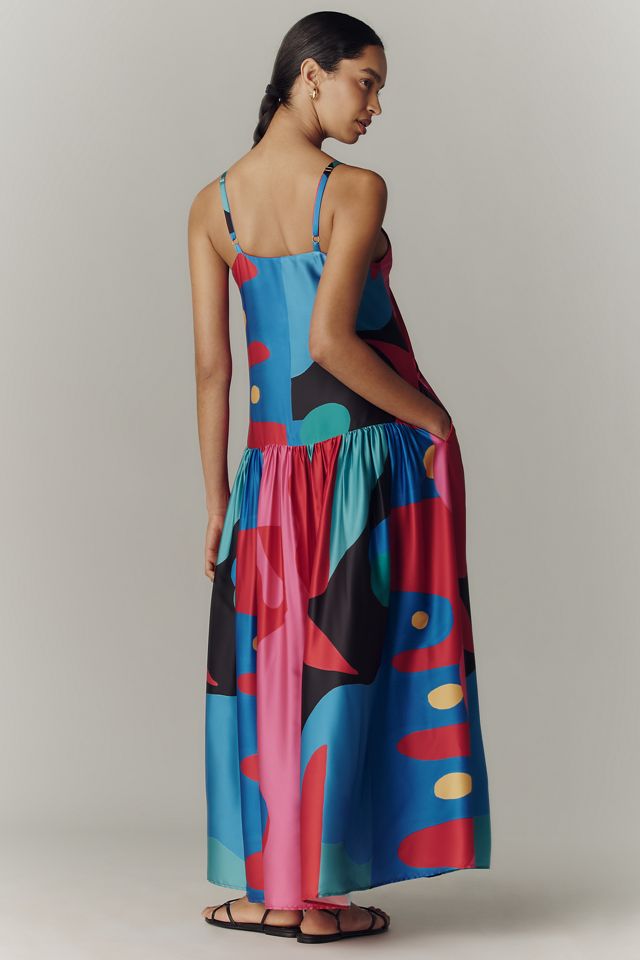 De Loreta Paca Cotton Plus Drop Waist Midi Dress #2