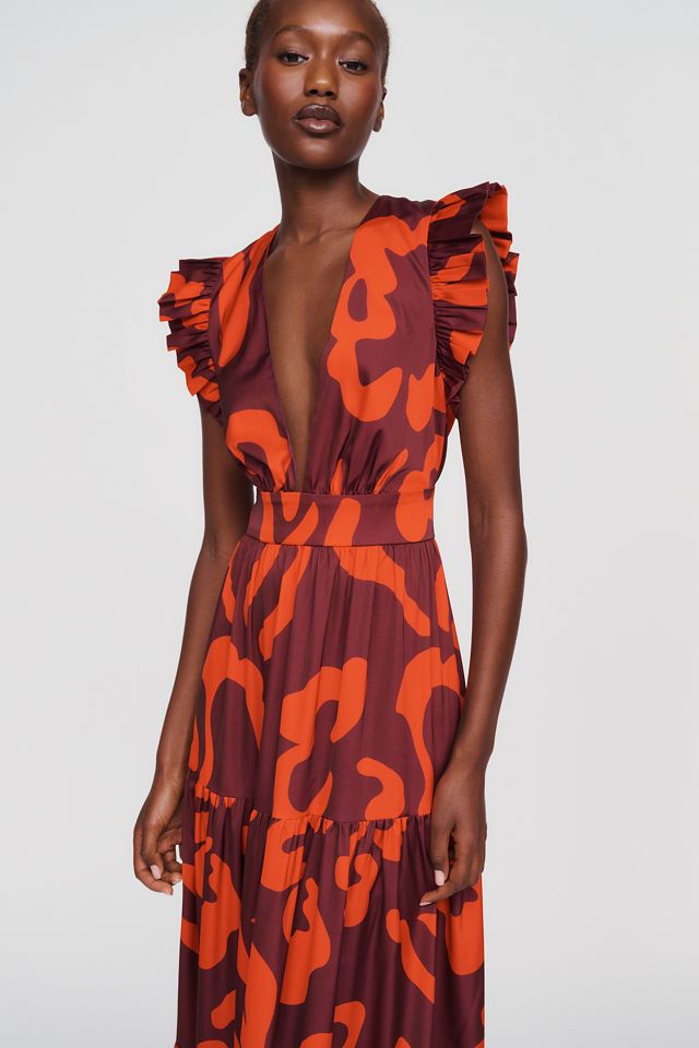 De Loreta Ruffle Maxi Dress #1