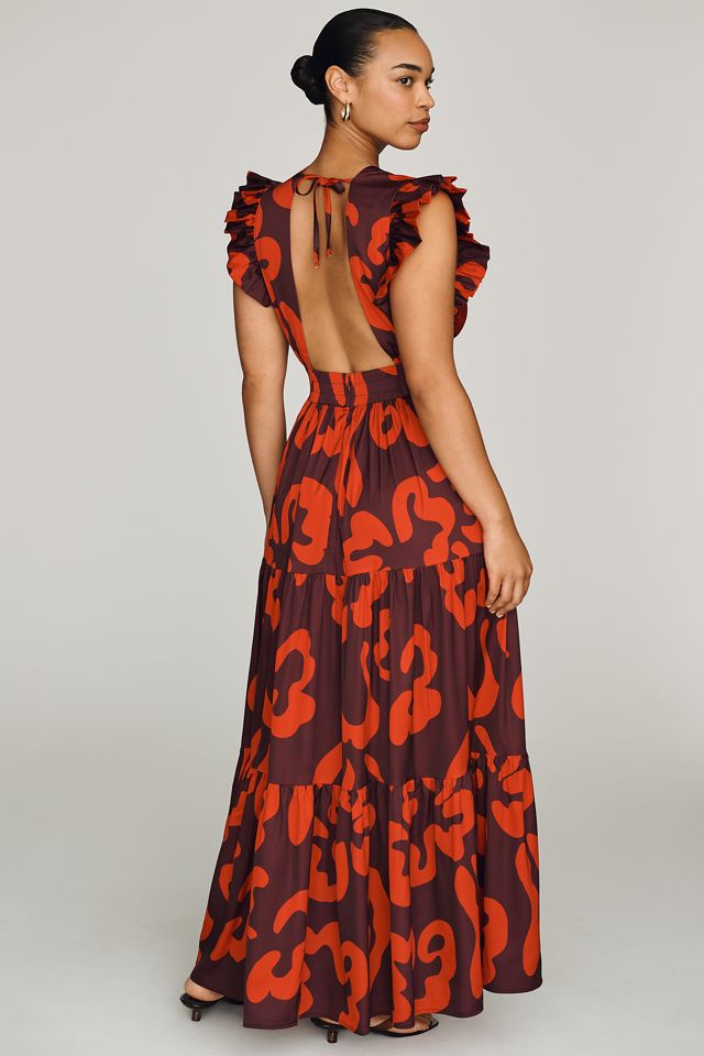De Loreta Ruffle Maxi Dress #7
