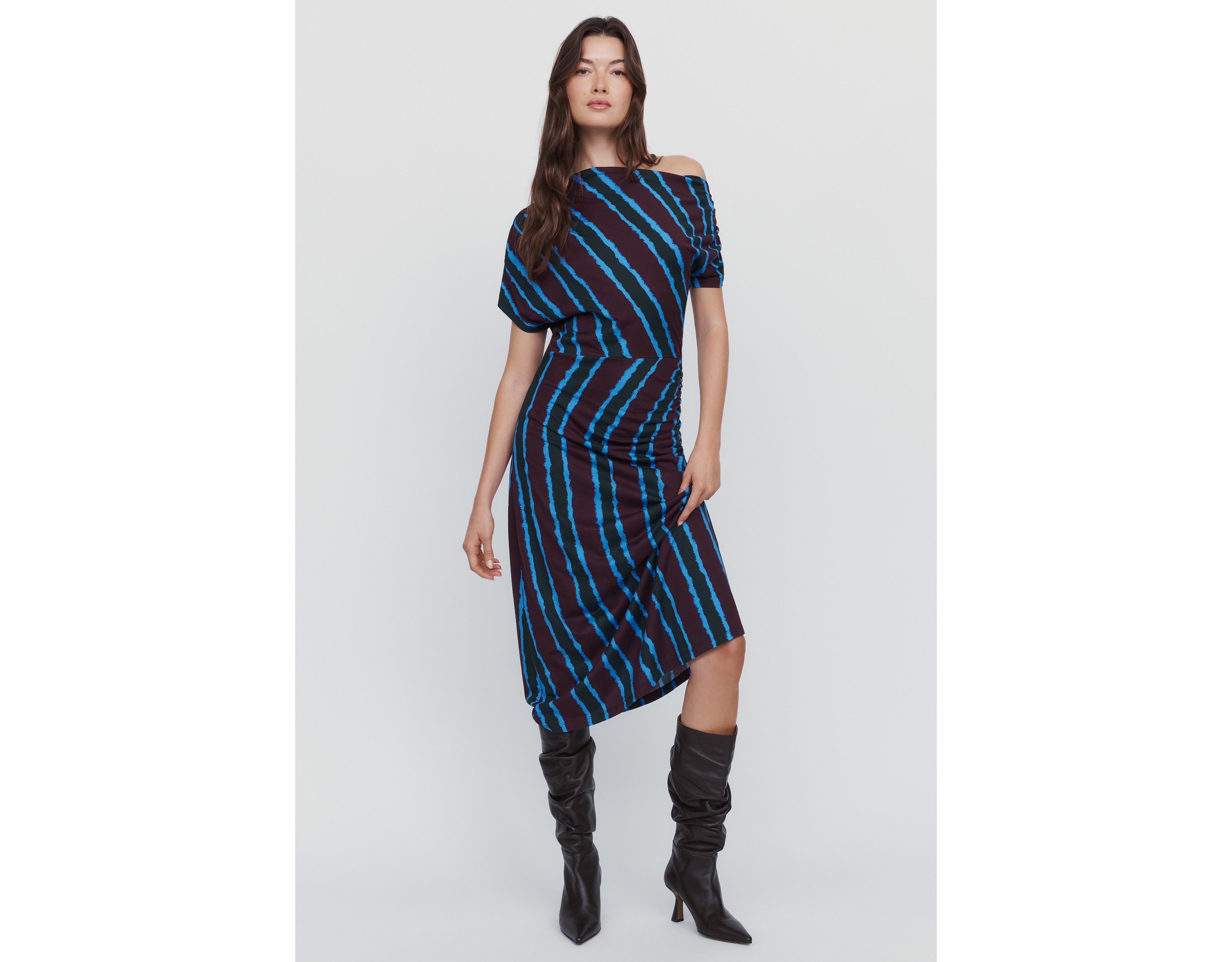 De Loreta Rumbra 100% Cotton Midi Dress