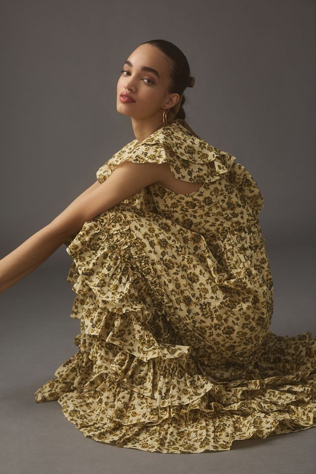 Mac Duggal Tiered Ruffled Dress | Anthropologie