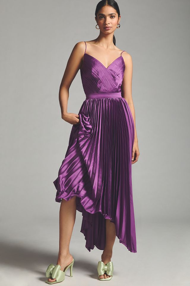 Anthropologie hot sale purple dress