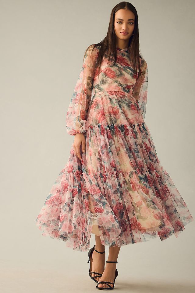 Mac Duggal Tiered Tulle Dress #3