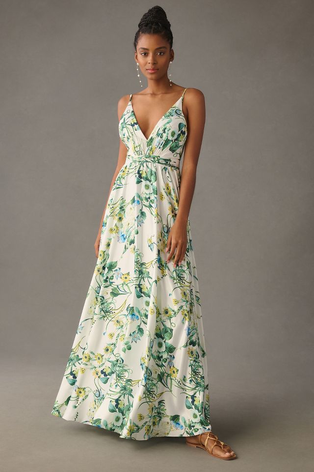 Floral gown hotsell