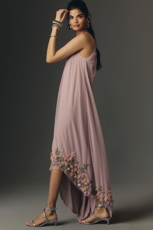 Mac Duggal One-Shoulder Embroidered Shift Dress #2