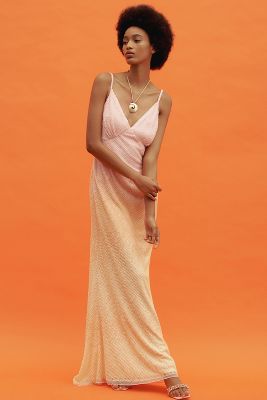 Mac Duggal Plus Lace-Up Asymmetrical Side-Slit Embellished-Hem