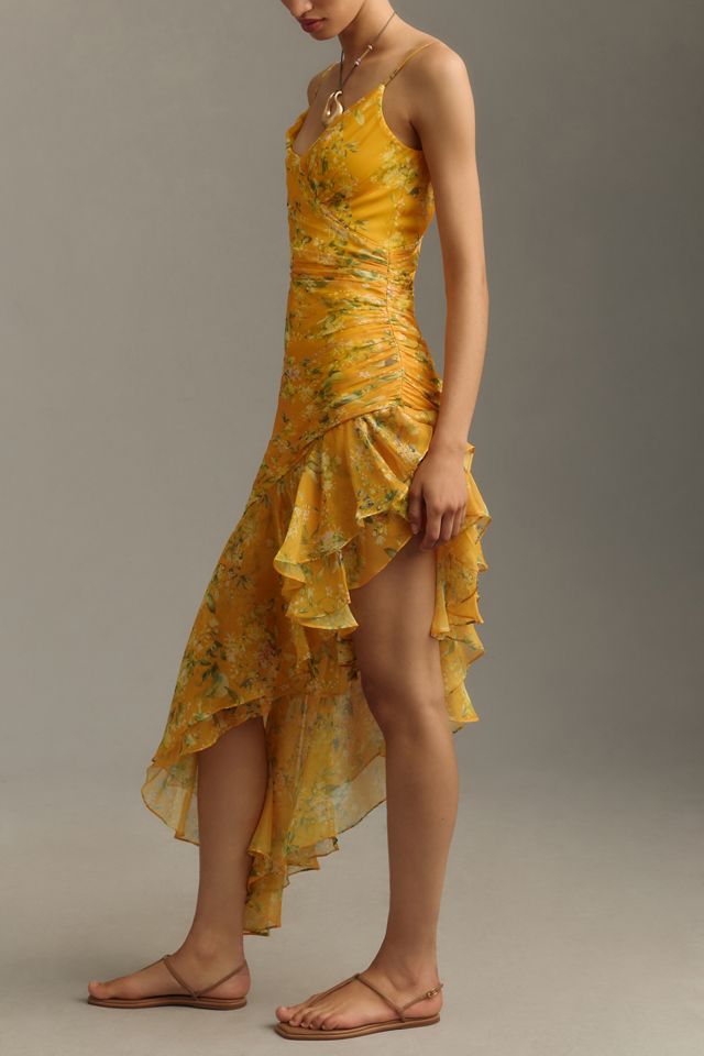 Mac Duggal Sleeveless Asymmetrical Ruffled Midi Dress #2