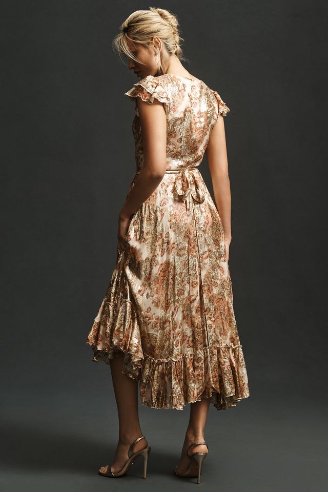Mac Duggal V-Neck Midi Dress #1