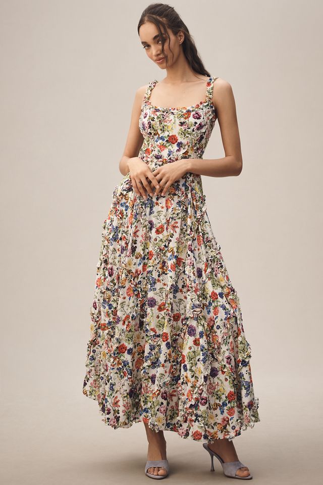 ★セール♪★MAC DUGGAL プランジネック3Dレースドレス★ Mac Duggal 3D Floral-Embellished Lace Gown | Saks Fifth Avenue