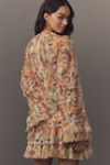 Mac Duggal Long-Sleeve Ruffled Mini Dress
