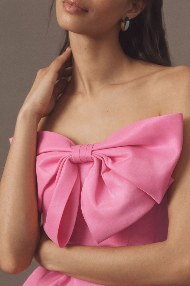 Mac Duggal Strapless Bow Fit & Flare Mini Dress #3