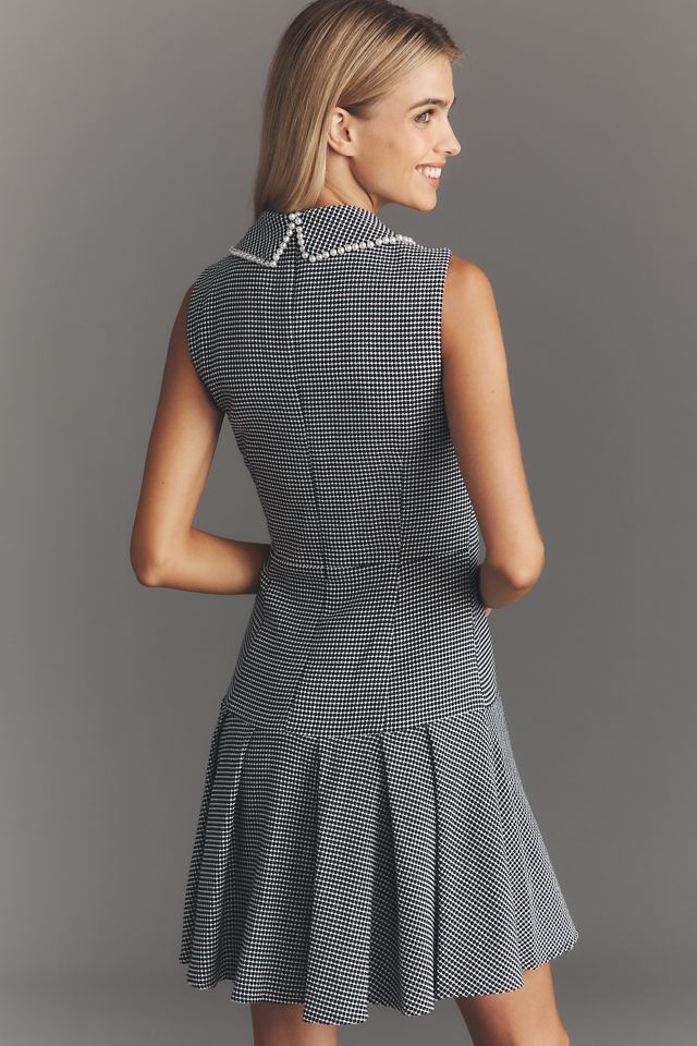 Mac Duggal Sleeveless Collared Bouclé Mini Dress #1