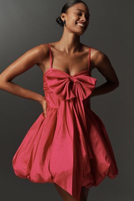 Sunday in Brooklyn Embellished-Strap Bubble Mini Dress