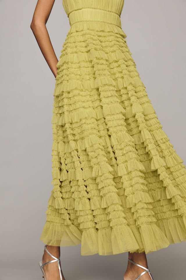 Mac Duggal Mesh Ruffle Dress #2