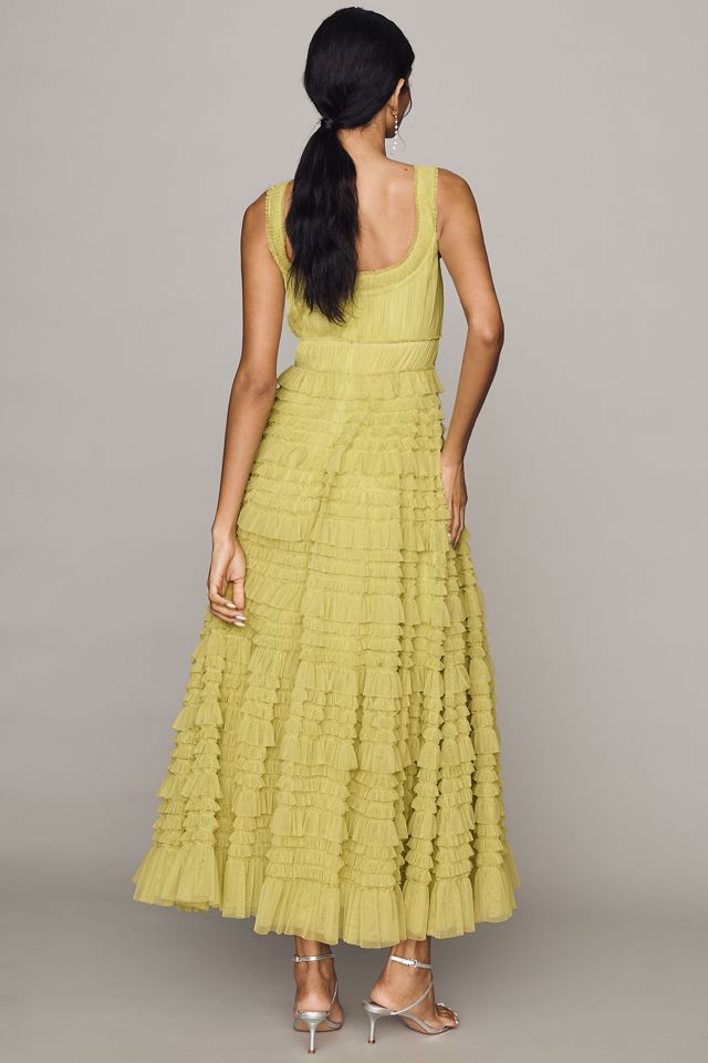 Mac Duggal Mesh Ruffle Dress #3