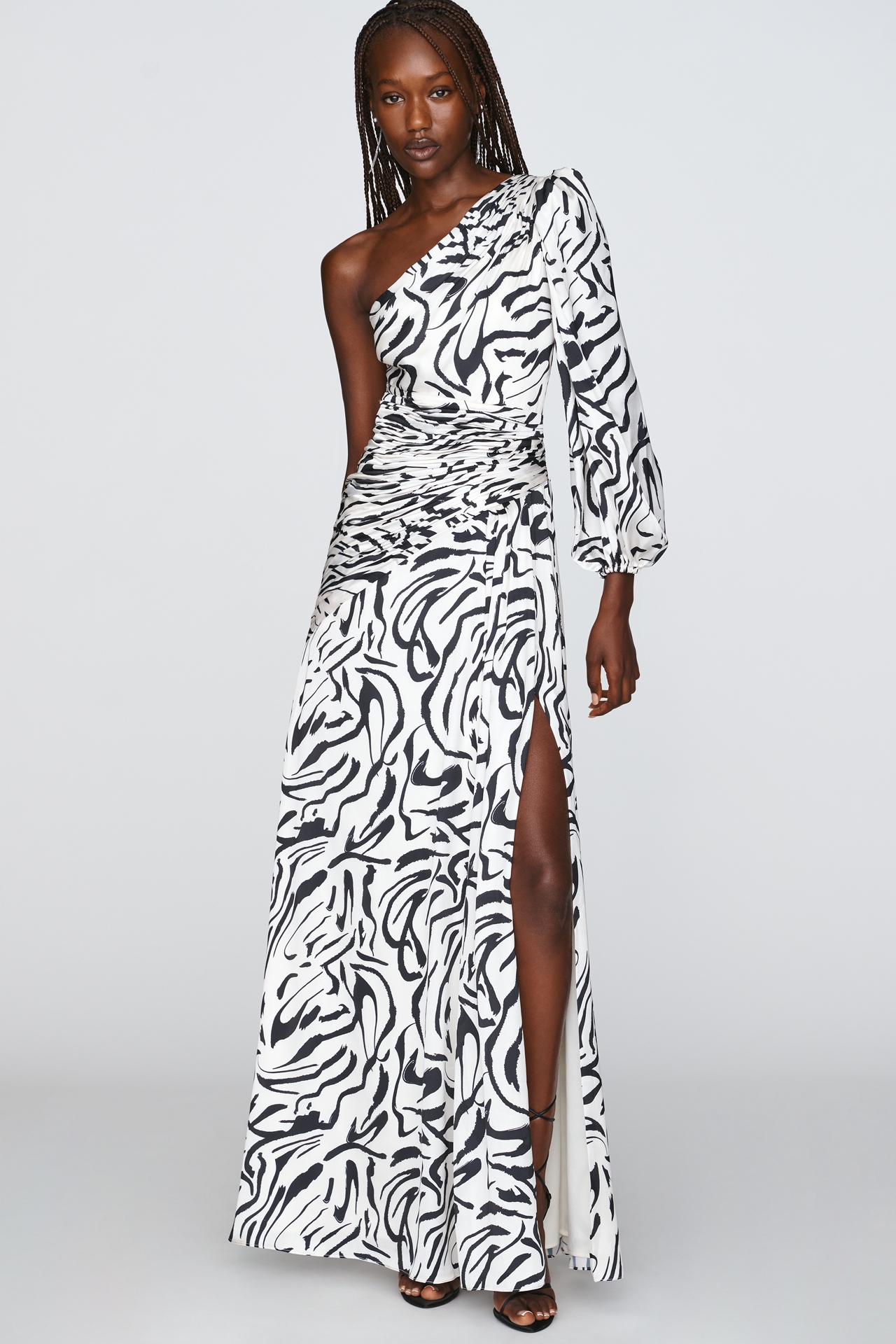 Mac Duggal One Shoulder Maxi Dress