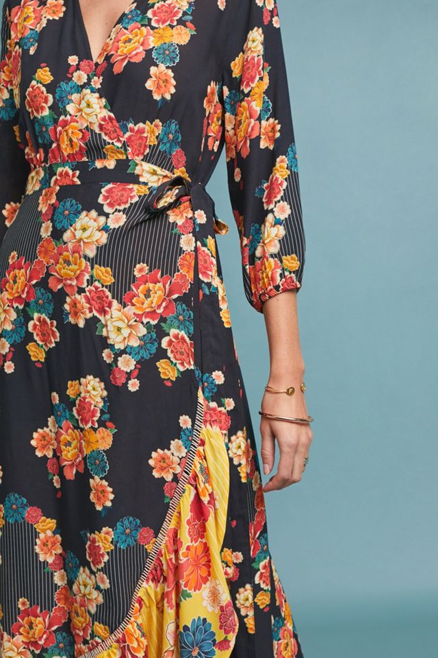 Farm Rio Loretta Maxi Wrap Dress #1