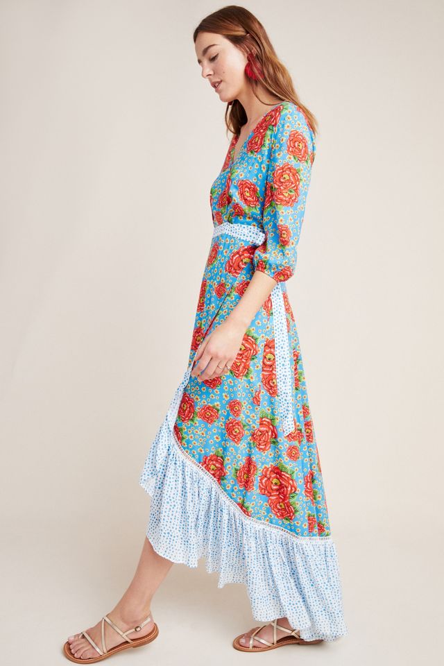 Anthropologie farm 2024 rio wrap dress