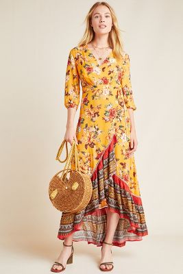 Anthropologie farm shop rio wrap dress