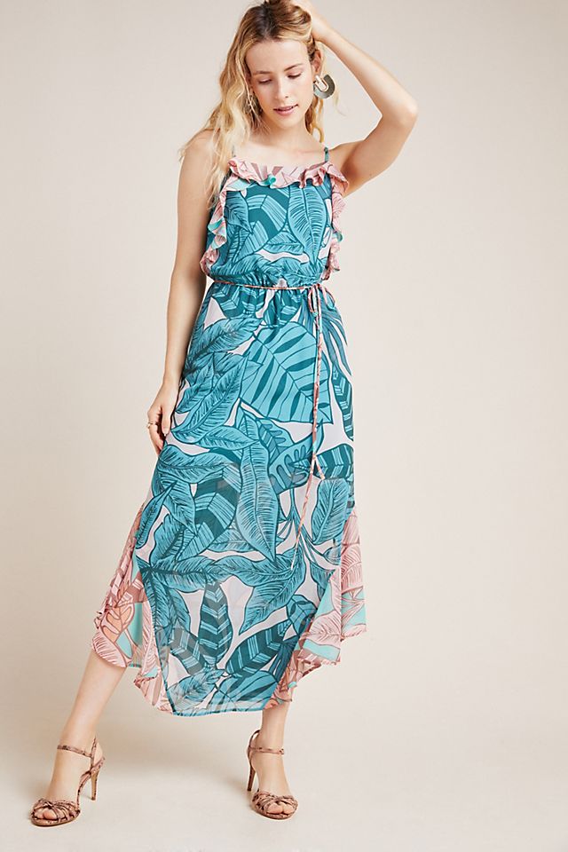 【タイムセール！】 Rio Farm セール! Ruffled Dress Maxi Botanical ワンピース サイズを選択してください