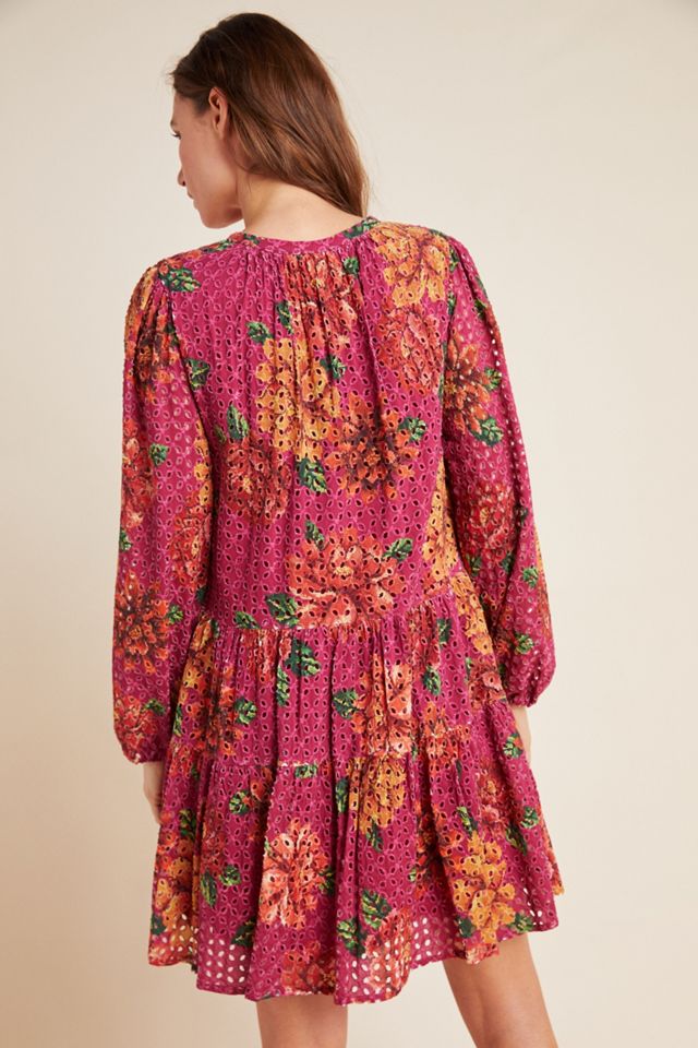 Farm Rio Eyelet Tiered Tunic | Anthropologie