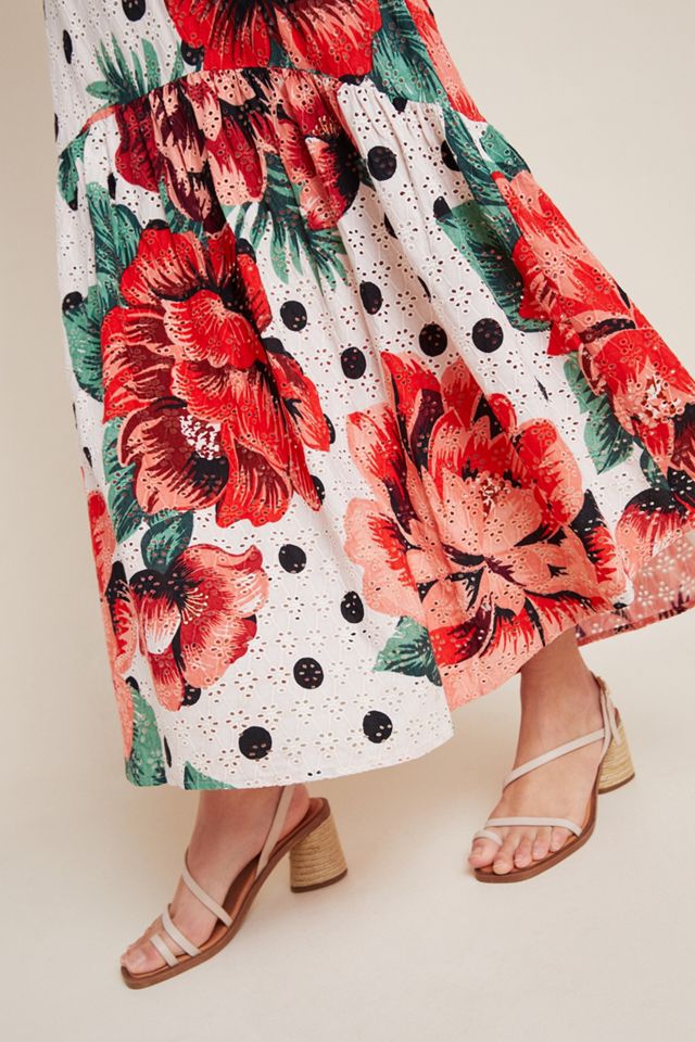 Farm Rio Riviera Eyelet Maxi Dress #3