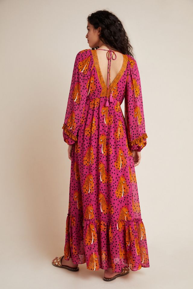 Farm Rio Cheetah Maxi Dress #1
