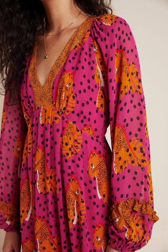 Farm Rio Cheetah Maxi Dress